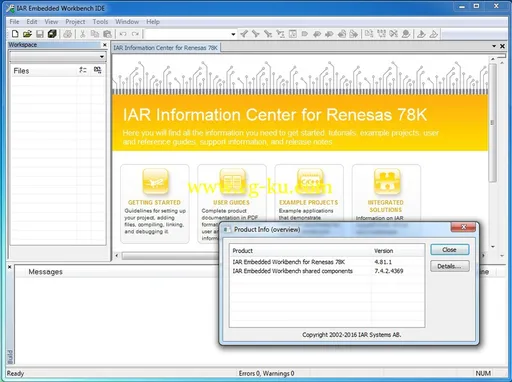 IAR Embedded Workbench for 78K version 4.81的图片2