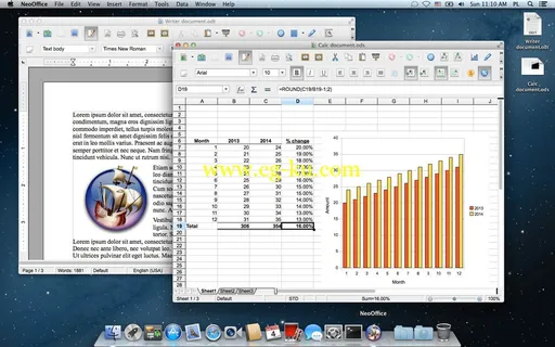 NeoOffice 2013.3 Multilingual Retail MacOSX的图片1