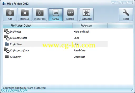 Hide Folders 5.5 Build 5.5.1.1161 Multilingual的图片1