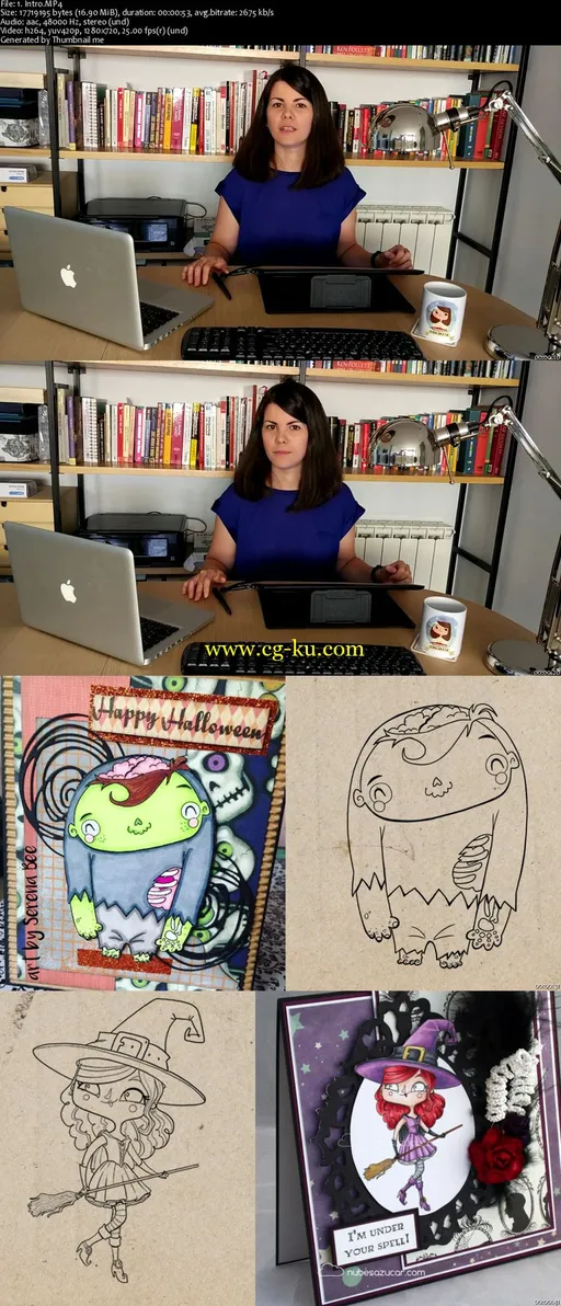 How to make your own Halloween digital stamps and sell them on Etsy的图片2