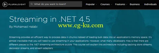 Streaming in .NET 4.5 by Mohamad Halabi的图片1