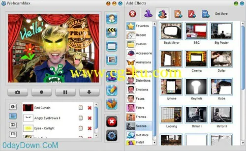 CoolwareMax WebcamMax v7.7.4.2 网络视频特效软件的图片1