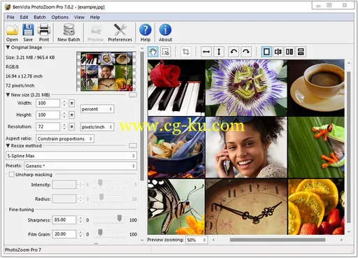 Benvista PhotoZoom Pro 7.0.2 (x86) Multilingual + Portable的图片1