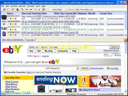 Auction Auto Bidder Professional v8.2.1048 网上竞拍辅助系统的图片1