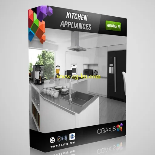 CGAxis Models Volume 10: Kitchen Appliances 厨房用具模型的图片5