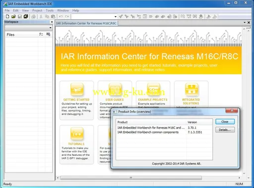 IAR Embedded Workbench for M16C & R8C version 3.70.1的图片2