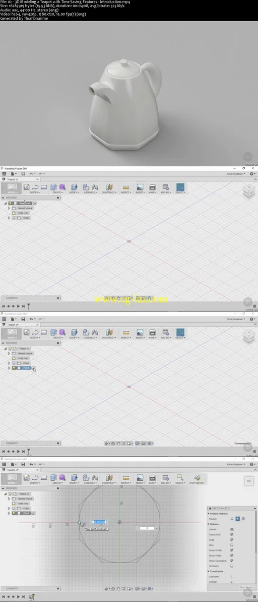 Fusion 360 Essentials – Using Intermediate Features (2016)的图片2