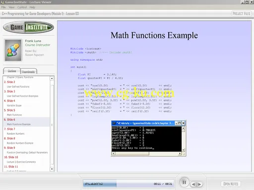 Game Institute – 3d Game Engine Programing, Video Game Console Design, C++ Modules 1 & 2 (Videos and Workbooks + Sample Files)的图片5