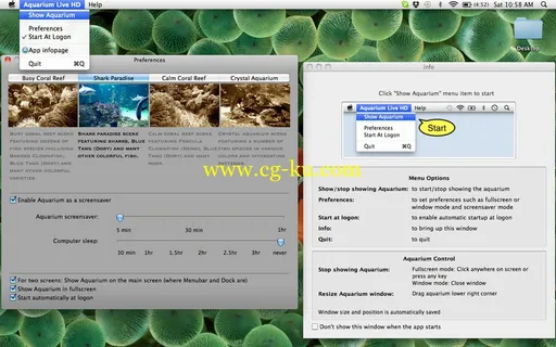 Aquarium Live HD v2.6 MacOSX的图片1