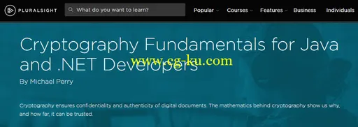 Cryptography Fundamentals for Java and .NET Developers的图片1