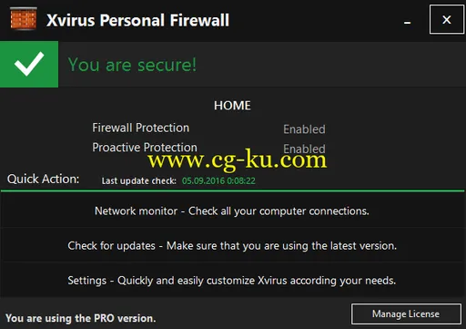 Xvirus Personal Firewall Pro 4.5.0的图片1