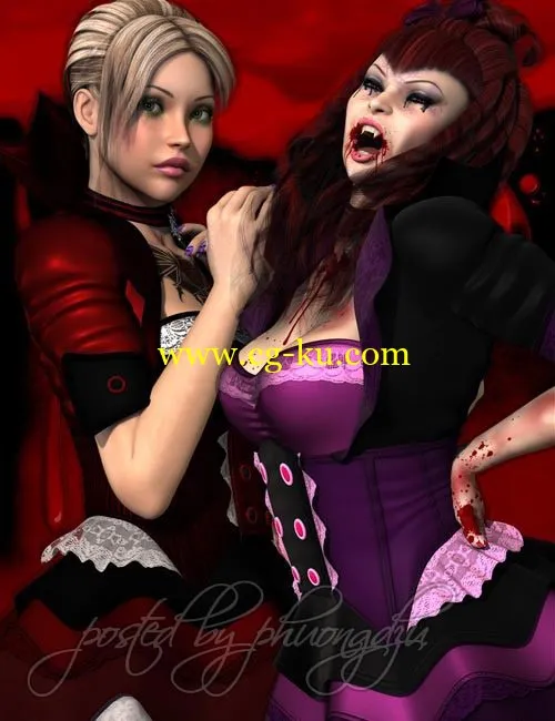 Renderosity SHOOT 15 Bloodsucker Halloween Bundle的图片1