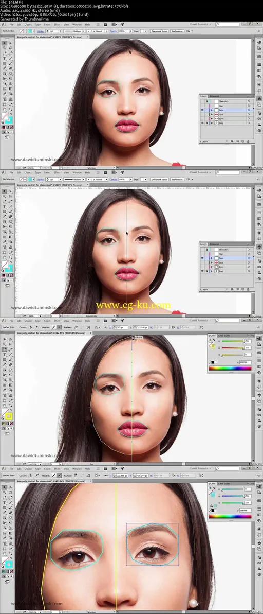 How To Create A Low Poly Portrait With The Pen Tool In Illustrator的图片1