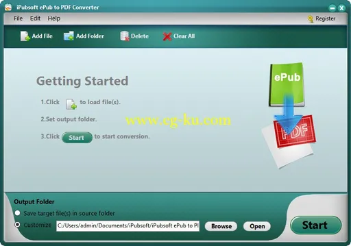 iPubsoft ePub to PDF Converter 2.1.6 Multilingual的图片1