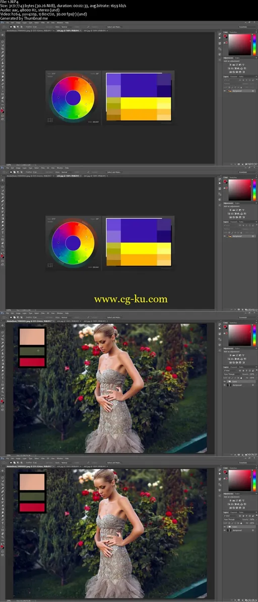 Triadic Color Harmony and Retouching in Photoshop的图片2