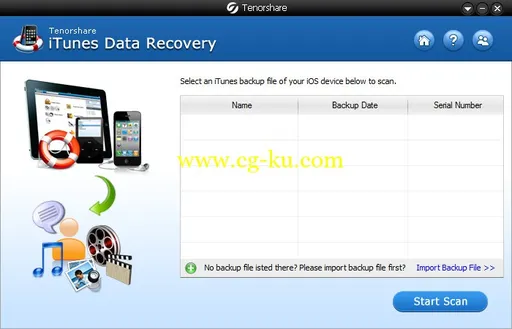 Tenorshare iTunes Data Recovery 6.0.0 Multilingual的图片1