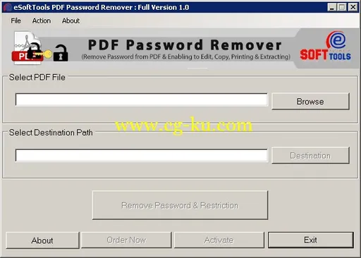 eSoftTools PDF Password Remover 1.0的图片1