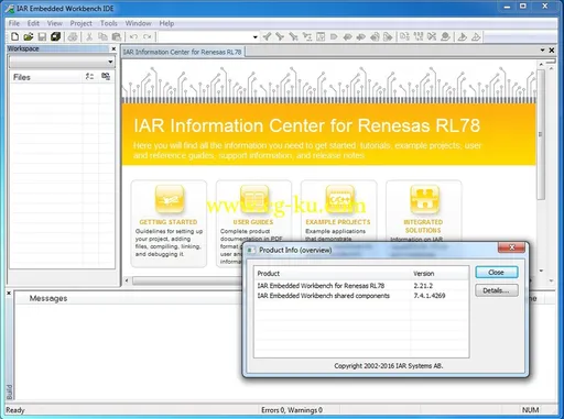 IAR Embedded Workbench for RL78 version 2.21.2的图片2