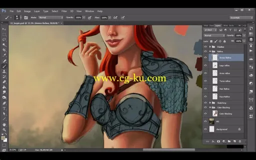 Kurt Jones – Illustrating a Fantasy Pinup in Photoshop的图片1