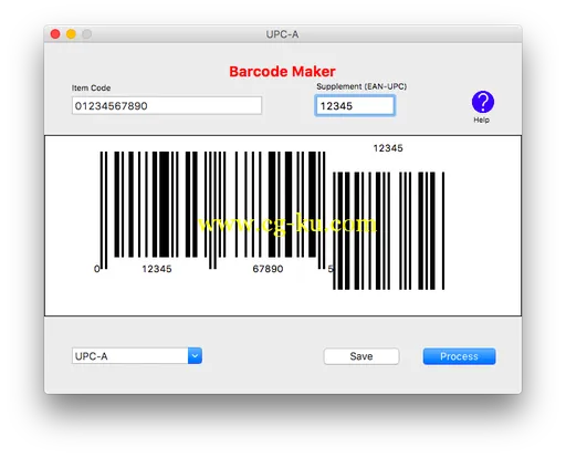 Barcode Maker 1.0 MacOSX的图片1