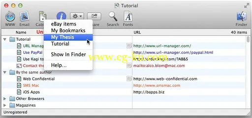 URL Manager Pro 4.4.5 MacOSX的图片1