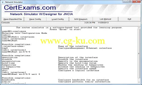 CertExams Juniper Simulator With Designer For JNCIA v3.1.0的图片1