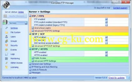 EnterpriseDT CompleteFTP 7.4.0 Enterprise Edition的图片1