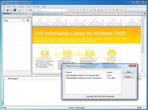 IAR Embedded Workbench for V850 version 4.20.1的图片2