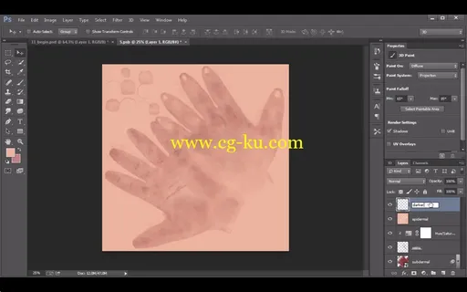 Eddie Russell – Painting Realistic 3D Skin Textures in Photoshop: Hands的图片1