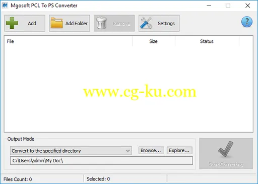 Mgosoft PCL To PS Converter 7.3.6的图片1