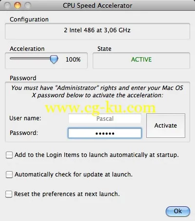 CPU Speed Accelerator 8.0 MacOSX的图片1