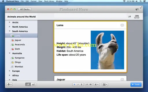 Flashcard Hero 2.0 Bilingual MacOSX的图片2