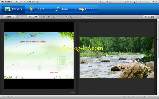 GiliSoft SlideShow Movie Creator 9.0.0的图片1