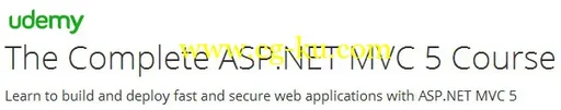 The Complete ASP.NET MVC 5 Course的图片1