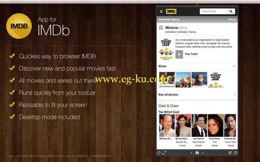 App for IMDB 1.5 MacOSX的图片1