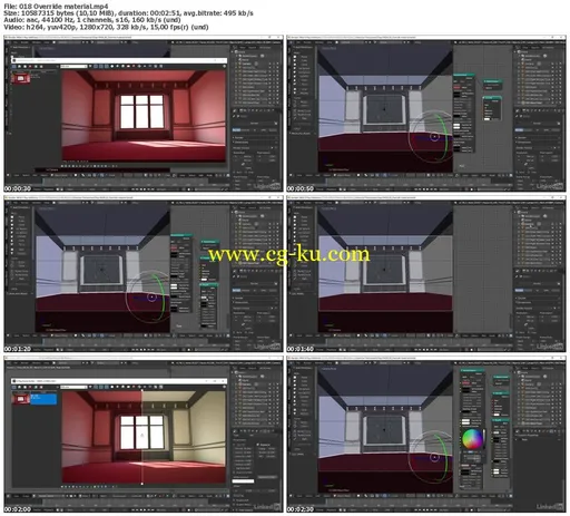 Lynda – V-Ray: Control Color Bleed in Blender的图片2