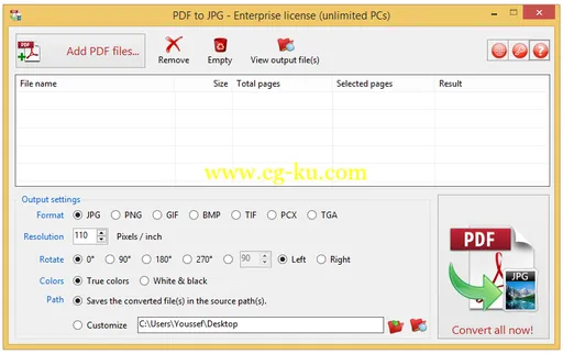 PDF to JPG 10.0 Build 043的图片1