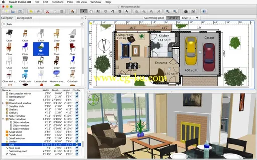Sweet Home 3D 5.4.1 MacOSX的图片1