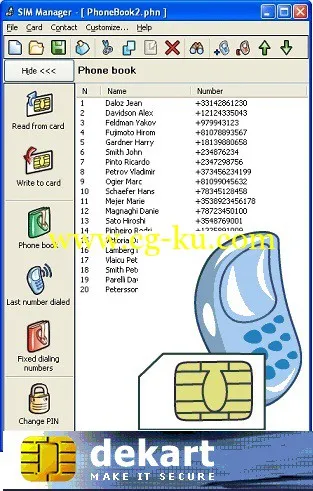 Dekart SIM Manager 3.3的图片1