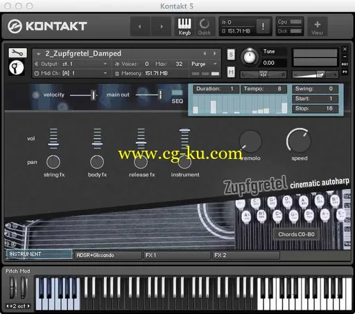 StrumSounds Zupfgretel Cinematic Autoharp KONTAKT的图片1
