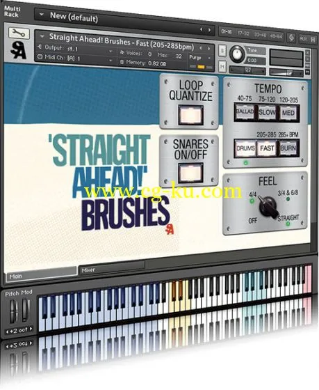 Straight Ahead Jazz Drums v.1.3 KONTAKT的图片1