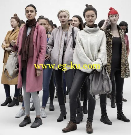 3D Scan Store – Female Visualisation Characters的图片1