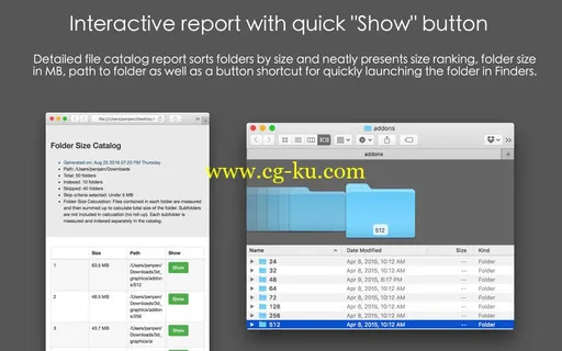 Folder Size Catalog 2.40 MacOSX的图片1