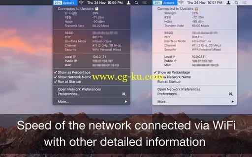 WiFi Wireless Signal Strength Explorer 1.2 MacOSX的图片1