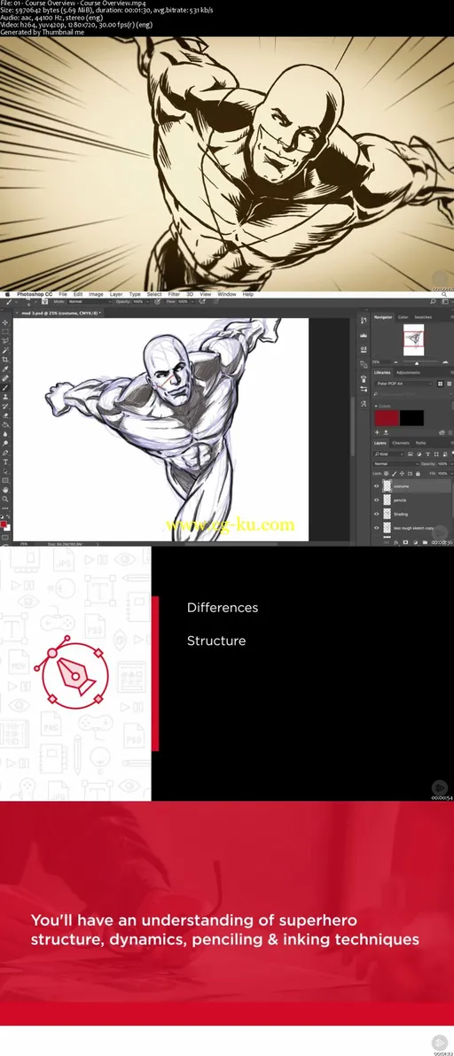 Photoshop CC Drawing Comic Characters的图片2