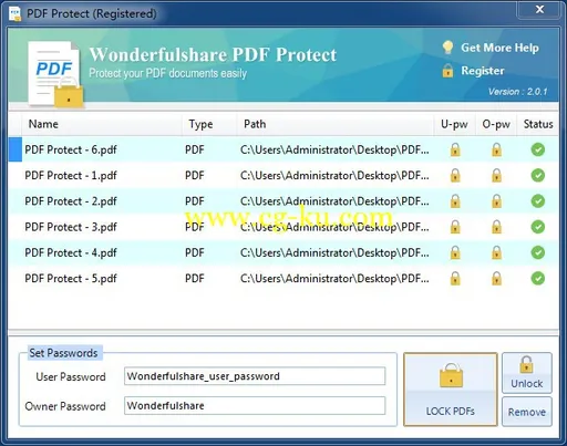 Wonderfulshare PDF Secure 2.0.1的图片1