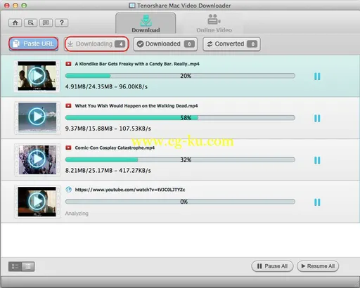 Tenorshare Mac Video Downloader v1.2.0.0 MacOSX的图片1