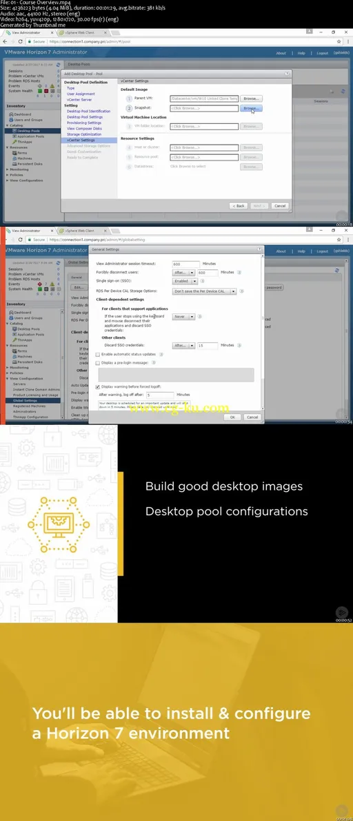 VMware Horizon 7: Create and Configure Pools的图片1