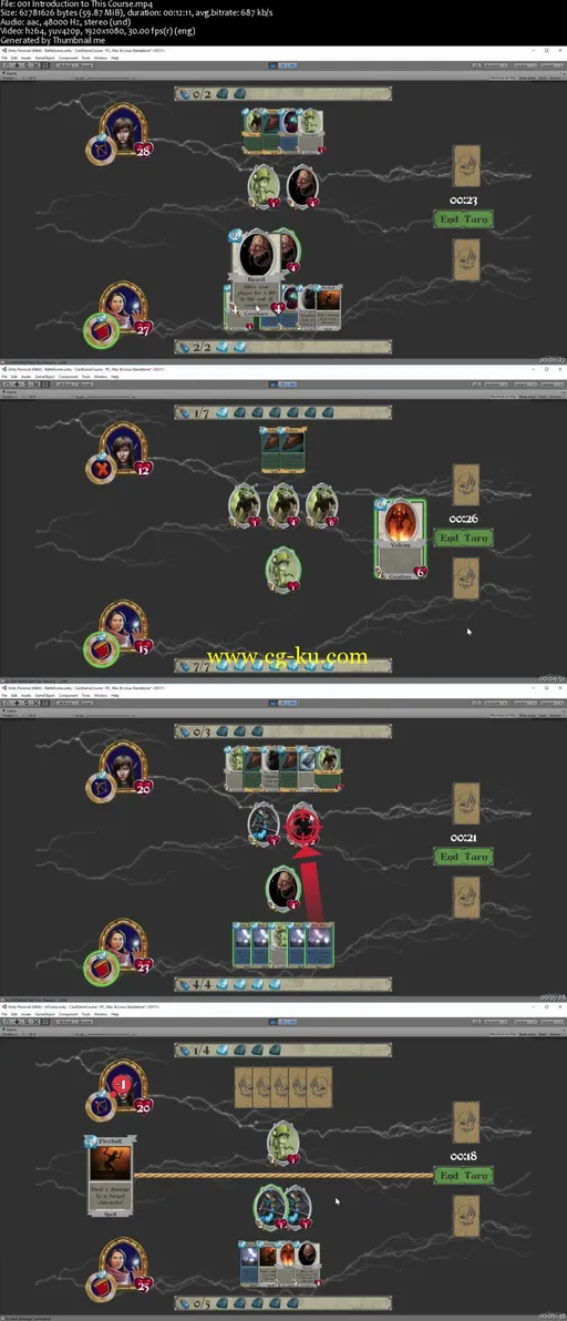 Learn To Code Trading Card Game Battle System With Unity 3D的图片2
