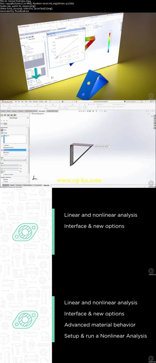 SOLIDWORKS Simulation – Linear Static Assembly Analysis的图片1